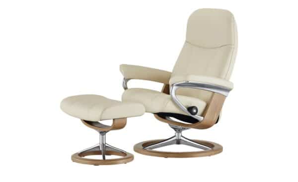 Stressless Relaxsessel mit Hocker  Consul M ¦ creme Polstermöbel > Sessel > Fernsehsessel - Höffner