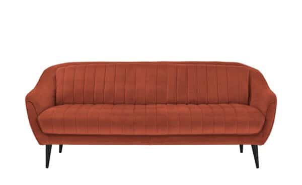 Sofa  Sophia ¦ orange Polstermöbel > Sofas > 3-Sitzer - Höffner