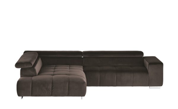 uno Ecksofa aus Samt  Origo ¦ braun Polstermöbel > Sofas > Ecksofas - Höffner