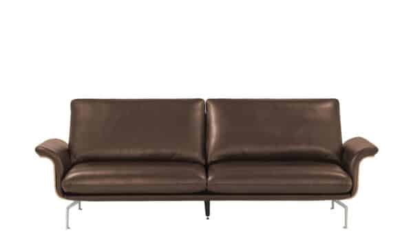 Nils Olsen Ledersofa  Alva ¦ braun Polstermöbel > Sofas > 3-Sitzer - Höffner