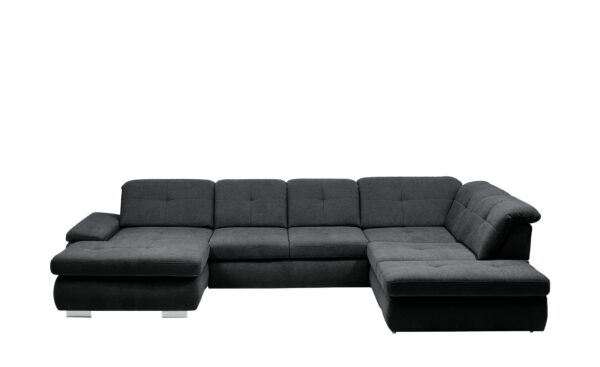 Lounge Collection Wohnlandschaft Flachgewebe  Affair ¦ schwarz Polstermöbel > Sofas > Schlafsofas - Höffner