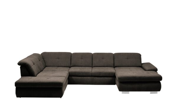 Lounge Collection Wohnlandschaft Flachgewebe  Affair ¦ braun Polstermöbel > Sofas > Schlafsofas - Höffner