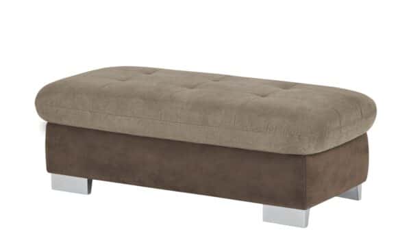 Lounge Collection Polsterhocker XXL  Davinci ¦ braun Polstermöbel > Hocker - Höffner