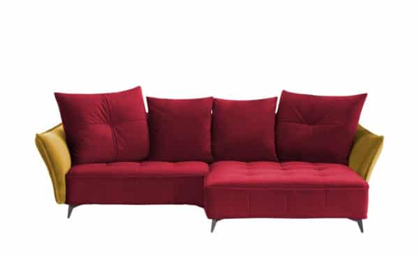 Ecksofa  Crease ¦ rot Polstermöbel > Sofas > Ecksofas - Höffner