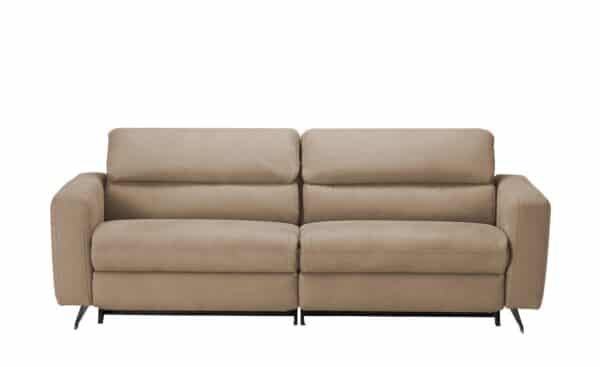 Wohnwert Ledersofa  Carisma ¦ beige Polstermöbel > Sofas > 3-Sitzer - Höffner