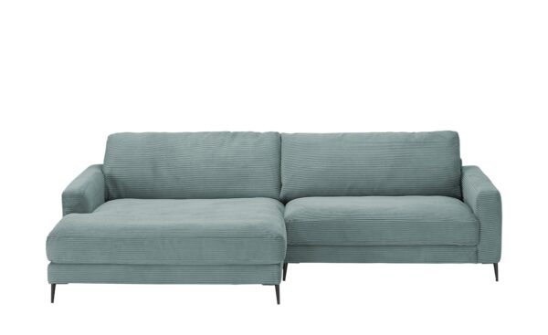 VIVA Cord-Sofa  Dopa ¦ blau Polstermöbel > Sofas > Ecksofas - Höffner