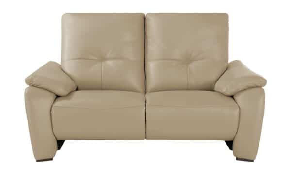 Wohnwert Ledersofa  Halina ¦ beige Polstermöbel > Sofas > 2-Sitzer - Höffner