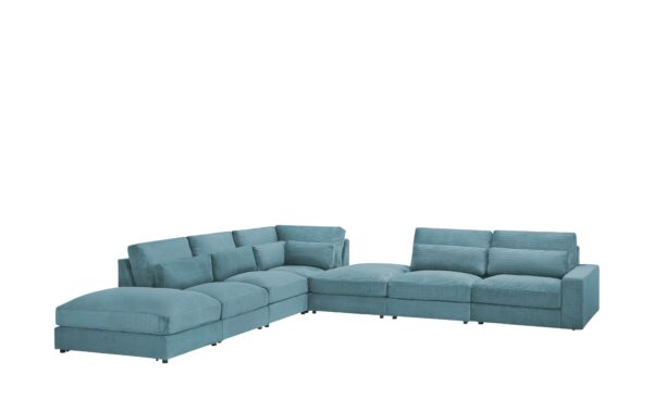 Ecksofa  Branna ¦ türkis/petrol Polstermöbel > Sofas > Ecksofas - Höffner