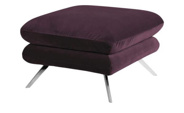 pop Hocker  Caldara ¦ lila/violett ¦ Maße (cm): B: 70 H: 45 T: 70 Polstermöbel > Hocker - Höffner