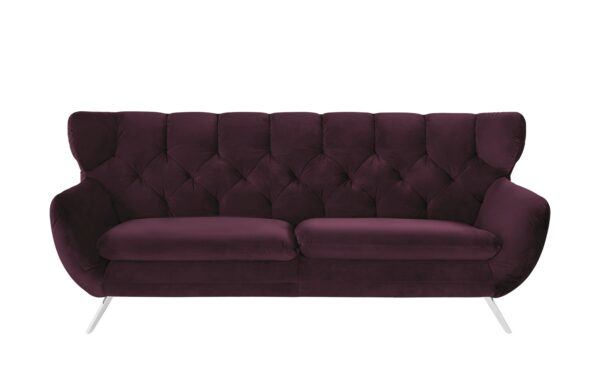 pop Sofa  Caldara ¦ lila/violett ¦ Maße (cm): B: 225 H: 94 T: 95 Polstermöbel > Sofas > 3-Sitzer - Höffner