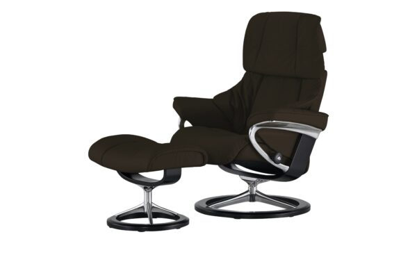 Stressless Relaxsessel mit Hocker  Reno M ¦ braun ¦ Maße (cm): B: 83 H: 110 T: 76 Polstermöbel > Sessel > Ledersessel - Höffner