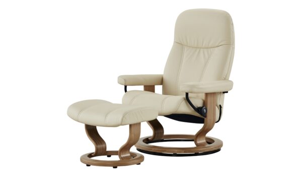 Stressless Relaxsessel mit Hocker  Consul M ¦ creme ¦ Maße (cm): B: 76 H: 100 T: 71 Polstermöbel > Sessel > Relaxsessel - Höffner