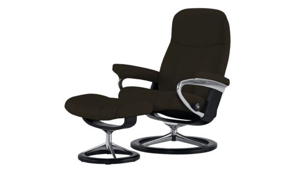 Stressless Relaxsessel mit Hocker  Consul M ¦ braun ¦ Maße (cm): B: 76 H: 100 T: 71 Polstermöbel > Sessel > Relaxsessel - Höffner