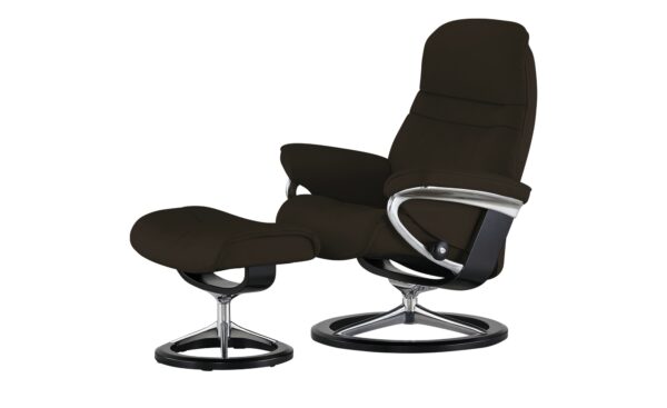 Stressless Relaxsessel mit Hocker  Sunrise L ¦ braun ¦ Maße (cm): B: 92 H: 105 T: 80 Polstermöbel > Sessel > Relaxsessel - Höffner