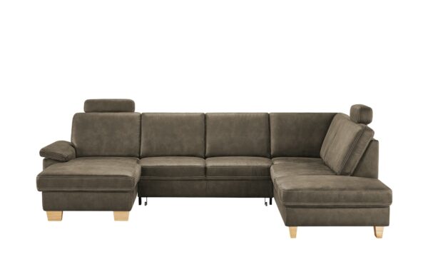 meinSofa Wohnlandschaft   Samu ¦ grau ¦ Maße (cm): B: 316 H: 90 T: 235 Polstermöbel > Sofas > Schlafsofas - Höffner