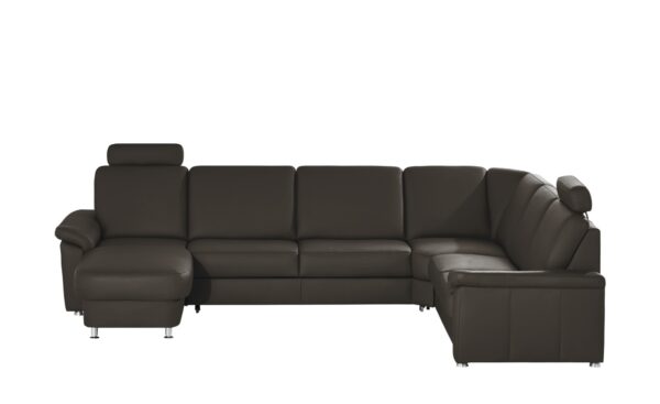 meinSofa Leder-Wohnlandschaft  Carolin ¦ braun ¦ Maße (cm): B: 336 H: 91 T: 240 Polstermöbel > Sofas > Schlafsofas - Höffner