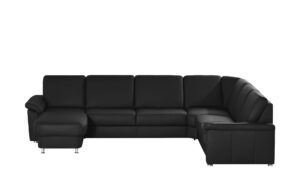 meinSofa Leder-Wohnlandschaft  Carolin ¦ schwarz ¦ Maße (cm): B: 336 H: 91 T: 240 Polstermöbel > Sofas > Wohnlandschaften - Höffner