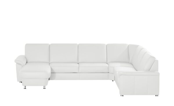 meinSofa Leder-Wohnlandschaft  Carolin ¦ weiß ¦ Maße (cm): B: 336 H: 91 T: 240 Polstermöbel > Sofas > Wohnlandschaften - Höffner