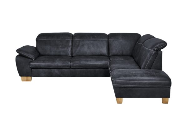 meinSofa Leder-Ecksofa  Raica ¦ blau ¦ Maße (cm): B: 292 H: 91 T: 243 Polstermöbel > Sofas > Ecksofas - Höffner