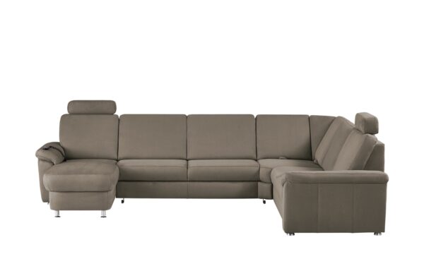 meinSofa Wohnlandschaft  Rita ¦ grau ¦ Maße (cm): B: 330 H: 91 T: 240 Polstermöbel > Sofas > Schlafsofas - Höffner