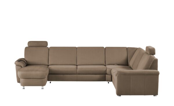 meinSofa Wohnlandschaft  Rita ¦ braun ¦ Maße (cm): B: 330 H: 91 T: 240 Polstermöbel > Sofas > Schlafsofas - Höffner