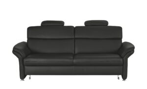 meinSofa Ledersofa  Manon ¦ schwarz ¦ Maße (cm): B: 228 H: 94 T: 92 Polstermöbel > Sofas > 3-Sitzer - Höffner