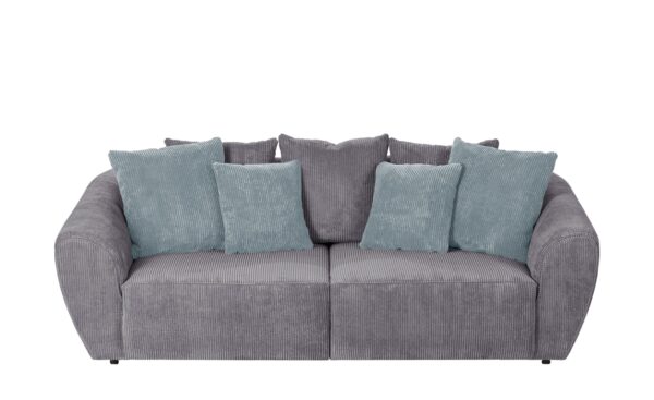 smart Big Sofa  Savita ¦ grau ¦ Maße (cm): B: 250 H: 81 T: 106 Polstermöbel > Sofas > 2-Sitzer - Höffner