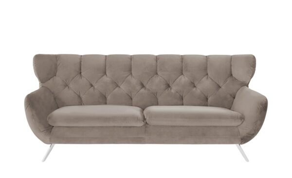 pop Sofa  Caldara ¦ beige ¦ Maße (cm): B: 225 H: 94 T: 95 Polstermöbel > Sofas > 3-Sitzer - Höffner