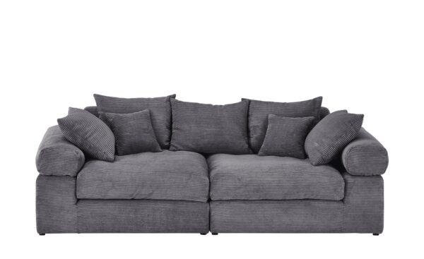 smart Big Sofa  Lionore ¦ grau ¦ Maße (cm): B: 242 H: 86 T: 121 Polstermöbel > Sofas > 2-Sitzer - Höffner