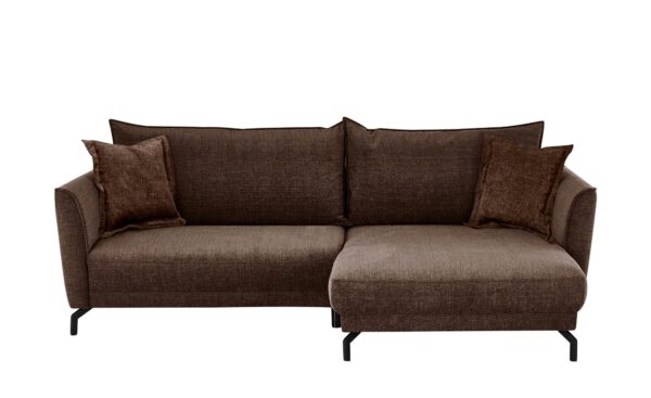 bobb Ecksofa  Yolanda ¦ braun ¦ Maße (cm): B: 257 H: 94 T: 174 Polstermöbel > Sofas > Ecksofas - Höffner