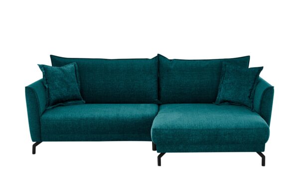 bobb Ecksofa  Yolanda ¦ türkis/petrol ¦ Maße (cm): B: 257 H: 94 T: 174 Polstermöbel > Sofas > Ecksofas - Höffner