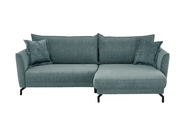 bobb Ecksofa  Yolanda ¦ blau ¦ Maße (cm): B: 257 H: 94 T: 174 Polstermöbel > Sofas > Ecksofas - Höffner