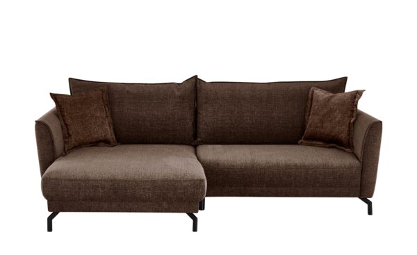 bobb Ecksofa  Yolanda ¦ braun ¦ Maße (cm): B: 257 H: 94 T: 174 Polstermöbel > Sofas > Ecksofas - Höffner