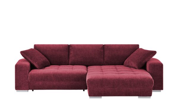 bobb Ecksofa mit Schlaffunktion  Caro ¦ rot ¦ Maße (cm): B: 305 H: 87 T: 202 Polstermöbel > Sofas > Ecksofas - Höffner