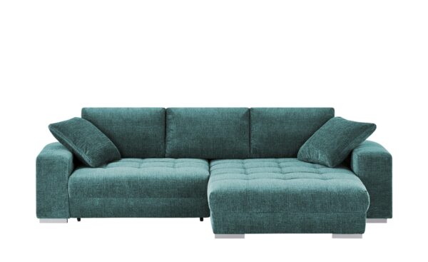 bobb Ecksofa mit Schlaffunktion  Caro ¦ türkis/petrol ¦ Maße (cm): B: 305 H: 87 T: 202 Polstermöbel > Sofas > Ecksofas - Höffner