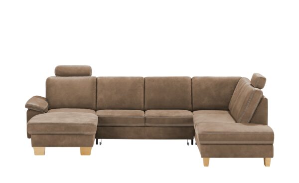 meinSofa Wohnlandschaft  Samu ¦ braun ¦ Maße (cm): B: 316 H: 90 T: 235 Polstermöbel > Sofas > Schlafsofas - Höffner