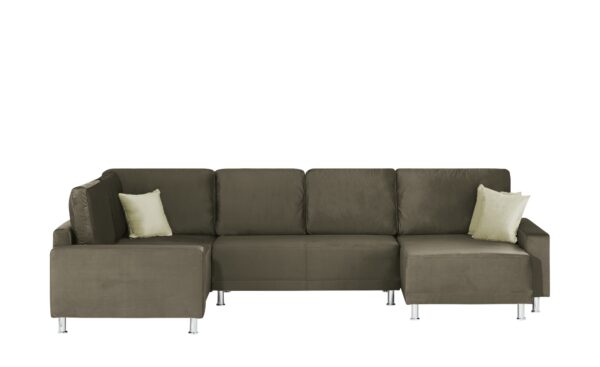 Wohnlandschaft  Mara ¦ braun ¦ Maße (cm): B: 350 H: 67 T: 167 Polstermöbel > Sofas > Wohnlandschaften - Höffner