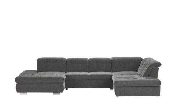 Lounge Collection Wohnlandschaft  Spencer ¦ grau ¦ Maße (cm): B: 382 H: 102 T: 260 Polstermöbel > Sofas > Schlafsofas - Höffner