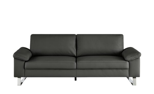 Max Schelling Ledersofa  Maximum ¦ grau ¦ Maße (cm): B: 224 H: 86 T: 97 Polstermöbel > Sofas > 3-Sitzer - Höffner