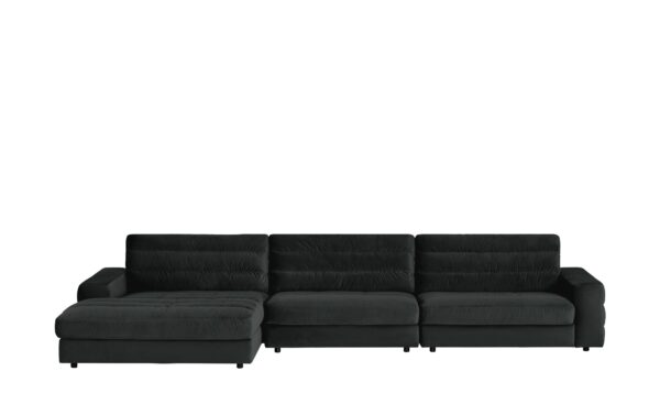 pop Ecksofa Samt  Scarlatti ¦ schwarz ¦ Maße (cm): B: 416 H: 83 T: 205 Polstermöbel > Sofas > Ecksofas - Höffner