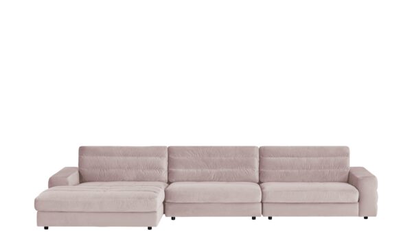 pop Ecksofa Samt  Scarlatti ¦ rosa/pink ¦ Maße (cm): B: 416 H: 83 T: 205 Polstermöbel > Sofas > Ecksofas - Höffner