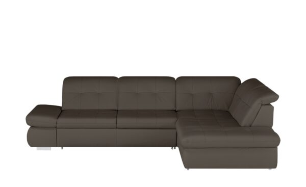 Lounge Collection Ecksofa Leder  Spencer ¦ braun ¦ Maße (cm): B: 323 H: 102 T: 260 Polstermöbel > Sofas > Ecksofas - Höffner