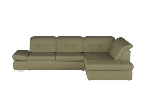 Lounge Collection Ecksofa Leder  Spencer ¦ grün ¦ Maße (cm): B: 323 H: 102 T: 260 Polstermöbel > Sofas > Ecksofas - Höffner