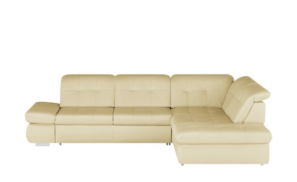 Lounge Collection Ecksofa Leder  Spencer ¦ beige ¦ Maße (cm): B: 323 H: 102 T: 260 Polstermöbel > Sofas > Ecksofas - Höffner