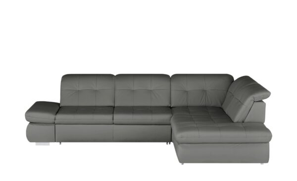 Lounge Collection Ecksofa Leder  Spencer ¦ grau ¦ Maße (cm): B: 323 H: 102 T: 260 Polstermöbel > Sofas > Ecksofas - Höffner