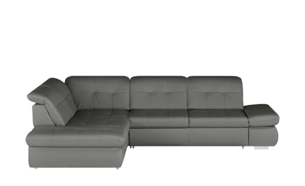 Lounge Collection Ecksofa Leder  Spencer ¦ grau ¦ Maße (cm): B: 323 H: 102 T: 260 Polstermöbel > Sofas > Ecksofas - Höffner