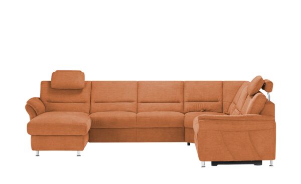 meinSofa Wohnlandschaft  Donald ¦ orange ¦ Maße (cm): B: 330 H: 89 T: 262 Polstermöbel > Sofas > Wohnlandschaften - Höffner