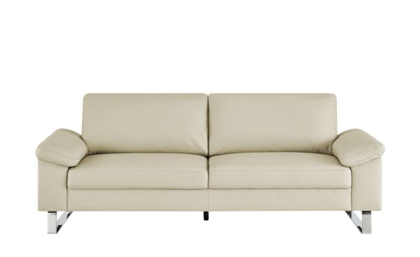 Max Schelling Ledersofa  Maximum ¦ beige ¦ Maße (cm): B: 224 H: 86 T: 97 Polstermöbel > Sofas > 3-Sitzer - Höffner