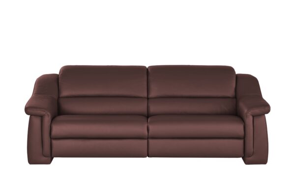 himolla Ledersofa  1501 ¦ rot ¦ Maße (cm): B: 232 H: 84 T: 106 Polstermöbel > Sofas > 3-Sitzer - Höffner