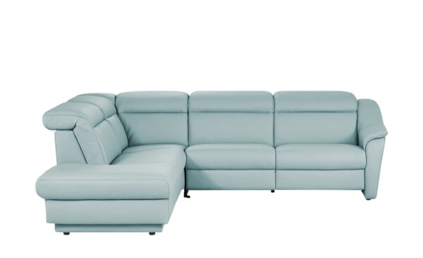 himolla Ecksofa Leder  9707 ¦ blau ¦ Maße (cm): B: 275 H: 84 T: 245 Polstermöbel > Sofas > Ecksofas - Höffner